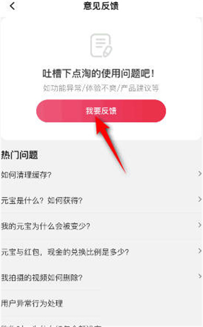 点淘怎么对软件进行意见反馈[图片3]