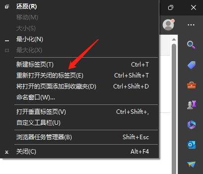 edge浏览器怎么把误关的网页重新打开呢图4