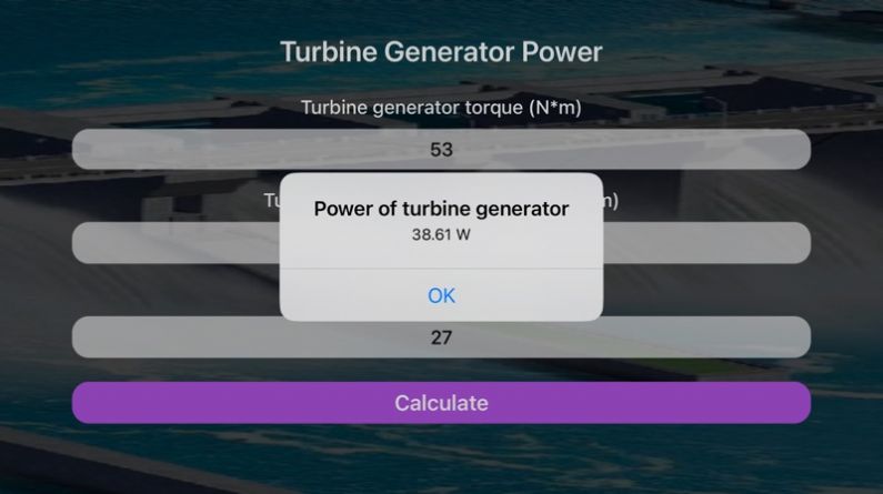 TurbineGeneratorPower