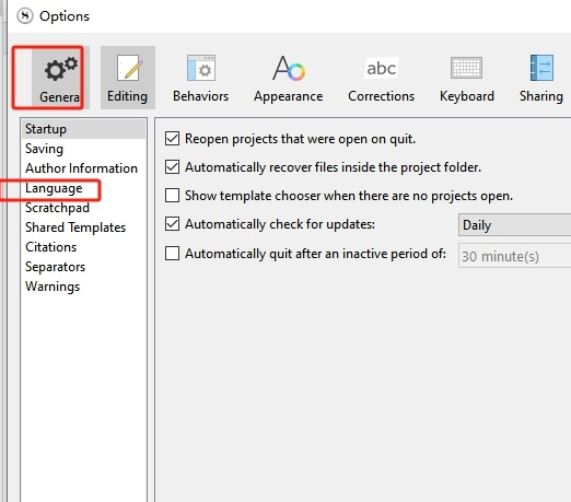 ​scrivener语言怎么改成中文 ​scrivener设置中文语言方法一览图2
