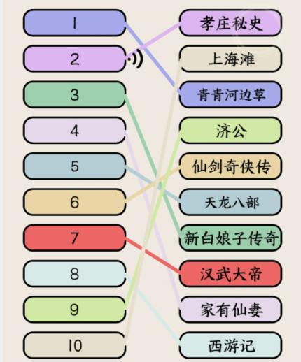 就我眼神好影视主题曲怎么过关 影视主题曲听音乐片段连线对应电视剧通关攻略图1